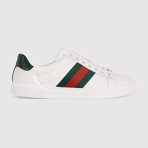 Gucci Ace Sneaker - phiên bản Trắng/Xanh lá